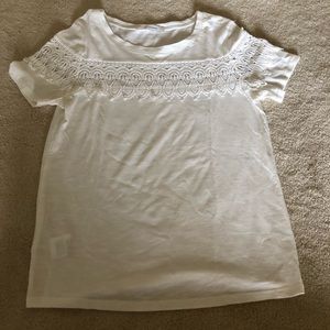 White lacey t-shirt